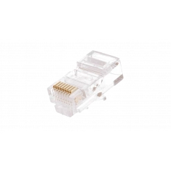 Коннектор RJ45/8P8C, Кат.5e, 3мкд, универсальный, под 0,47-0,51мм, неэкран., 1000 Коннектор RJ45/8P8C, Кат.5e, 3мкд, универсальный, под 0,47-0,51мм, неэкран., 1000