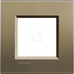 LivingLight Рамка прямоугольная 1 пост Коричневый шелк