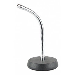 Стойка микрофонная настольная MS032 ''гусиная шея'' с утяжеленным основанием, высота 315 мм Стойка микрофонная настольная MS032 ''гусиная шея'' с утяжеленным основанием, высота 315 мм