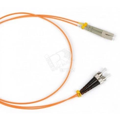 Патч-корд волоконно-оптический (шнур) SM 9/125 (OS2) ST/APC-LC/APC simplex LSZH (2м)