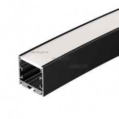 Профиль SL-ARC-3535-D3000-A45 BLACK (1180мм, дуга 1 из 8) (ARL, Алюминий)