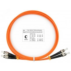 Шнур оптический duplex 2м FC-ST 62,5/125 mm LSZH FOP-62-FC-ST-2m Шнур оптический duplex 2м FC-ST 62,5/125 mm LSZH FOP-62-FC-ST-2m