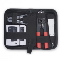 Набор инструментов (инструмент обжимной, инструмент для заделки витой пары , зачистка, тестер) Набор инструментов (инструмент обжимной, инструмент для заделки витой пары , зачистка, тестер)