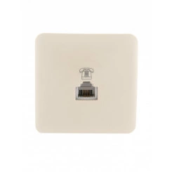 VIOLA Розетка телефонная евро крем (12шт/144шт) VIOLA Розетка телефонная евро крем (12шт/144шт)