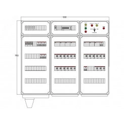Щит управления электрообогревом DEVIbox HS 21x2700 D850 (в комплекте с терморегулятором) Щит управления электрообогревом DEVIbox HS 21x2700 D850 (в комплекте с терморегулятором)