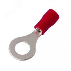 Наконечник кольцевой изолир  6.5 мм 0.5-1.5 кв мм (НКи 1.5-6 НКи 1,25-6) крас