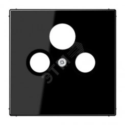 Накладка для телевизионной розетки (SAT-TV-FM) Серия LS990 Материал- термопласт Цвет- черный Накладка для телевизионной розетки (SAT-TV-FM) Серия LS990 Материал- термопласт Цвет- черный