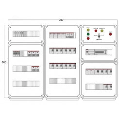 Щит управления электрообогревом DEVIbox HS 18x1700 D850 (в комплекте с терморегулятором) Щит управления электрообогревом DEVIbox HS 18x1700 D850 (в комплекте с терморегулятором)