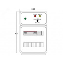 Щит управления электрообогревом DEVIbox HS 1x2700 D316 (в комплекте с терморегулятором и датчиком температуры)