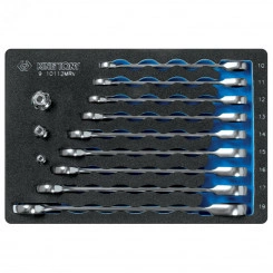 Набор трещоточных комбинированных ключей, ложемент, 12 предметов Набор трещоточных комбинированных ключей, ложемент, 12 предметов