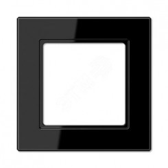 Рамка 1-я для горизонтальной/вертикальной установки  Серия- ACreation  Материал- термопласт. Цвет- черный