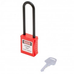 Замок безопасности навесной нейлоновая дужка BD-G31 Red Замок безопасности навесной нейлоновая дужка BD-G31 Red
