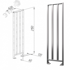 Ограждение полноростовое 620 мм нержавеющая сталь Ограждение полноростовое 620 мм нержавеющая сталь
