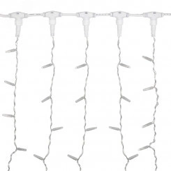 Гирлянда Светодиодный Дождь 2х1,5 м, эффект мерцания, прозрачный провод, 230 В, диоды белые