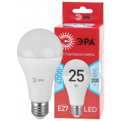 LED лампа A65-25W-840-E27 R ЭРА (диод, груша, 25Вт, нейтр, E27) (10/100/1200)