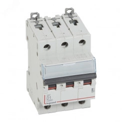 Выключатель автоматический трехполюсный 1А D DX3 6kA/10kA Выключатель автоматический трехполюсный 1А D DX3 6kA/10kA