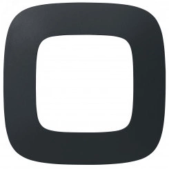 Valena ALLURE Рамка 1 пост матовый черный универсальная