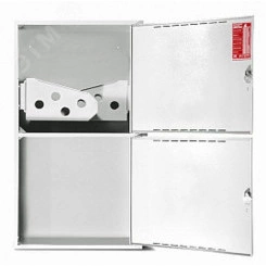 Шкаф пожарный навесной закрытый ПРЕСТИЖ 700х1280х300 белый с двумя кассетами Шкаф пожарный навесной закрытый ПРЕСТИЖ 700х1280х300 белый с двумя кассетами