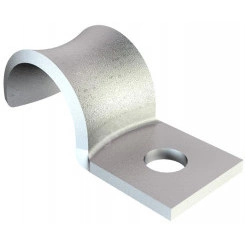 Скоба крепежная металлическая однолапковая 3мм Скоба крепежная металлическая однолапковая 3мм