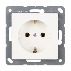 Розетка SCHUKO одинарная, с заземлением, с шторками, 16A, 250В (механизм + накладка, без рамки).автоматические зажимы. Серия- Eco Profi. Материал- термопласт. Цвет- белый. Розетка SCHUKO одинарная, с заземлением, с шторками, 16A, 250В (механизм + накладка, без рамки).автоматические зажимы. Серия- Eco Profi. Материал- термопласт. Цвет- белый.