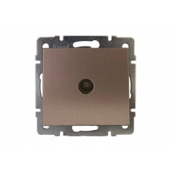 Розетка RAIN ТВ проходная бронза матовая механизм Розетка RAIN ТВ проходная бронза матовая механизм