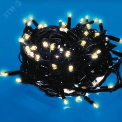 Гирлянда светодиодная 15м 150 светодиодов ULD-S1500-150/DBA WARM WHITE IP67 Теплый белый свет Провод черный Гирлянда светодиодная 15м 150 светодиодов ULD-S1500-150/DBA WARM WHITE IP67 Теплый белый свет Провод черный
