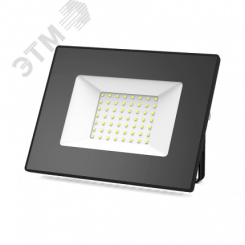 Прожектор светодиодный ДО-50 Вт 4475 Лм 4000К IP65 200-240 В черный LED Elementary Gauss