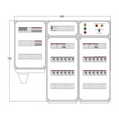 Щит управления электрообогревом DEVIBOX HR 24x1700 D330 (в комплекте с терморегулятором и датчиком температуры) Щит управления электрообогревом DEVIBOX HR 24x1700 D330 (в комплекте с терморегулятором и датчиком температуры)