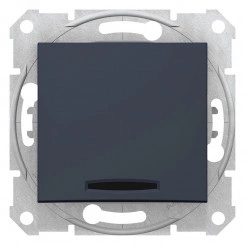 Sedna Переключатель на два направления с подсветкой графит Sedna Переключатель на два направления с подсветкой графит