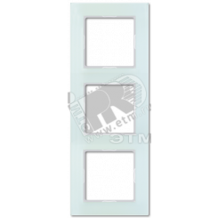Рамка 3-я для горизонтальной/вертикальной установки  Серия- ACreation  Материал- стекло  Цвет- матовый белый