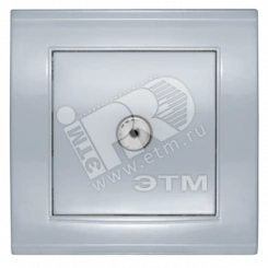 Розетка Бриллиант TV серебро