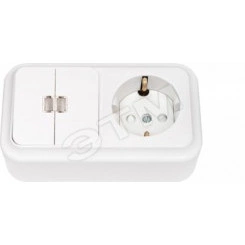 Беларусь блок 2-кл выкл С индик+розетка с/ш зк нар2В-РЦ-589 Беларусь блок 2-кл выкл С индик+розетка с/ш зк нар2В-РЦ-589