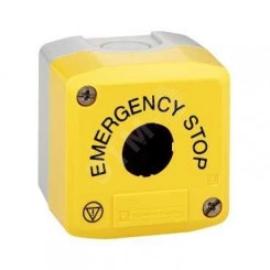 Пост кнопочный 1 отверстие с маркировкой желтый Пост кнопочный 1 отверстие с маркировкой желтый