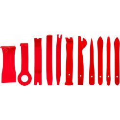 Набор приспособлений для демонтажа декоративных панелей салона автомобиля, 11 предметов Набор приспособлений для демонтажа декоративных панелей салона автомобиля, 11 предметов