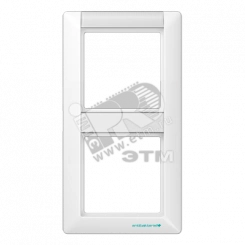 Рамка 2 поста с полем для надписи белая