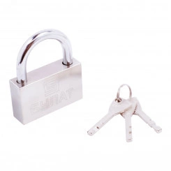 Замок навесной с цилиндровым механизмом секрета, БУЛАТ ВС 3-C70MX хром