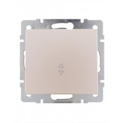 Выключатель RAIN проходной жемчужно-белый перламутр механизм
