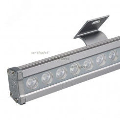 Светодиодный прожектор AR-LINE-1000L-36W-24V RGB (Grey, 30 deg, DMX512) (ARL, Закрытый)