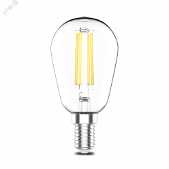 Лампа светодиодная LED 4.5 Вт 470 Лм 2700К теплая Е14 ST45 Basic Filament Gauss