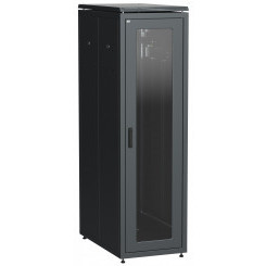 Шкаф сетевой 19'' LINEA N 33U 600х1000 мм стеклянная передняя дверь, задняя перфорированная черный
