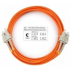 Шнур оптический duplex 5м SC-SC 62,5/125 mm  LSZH FOP-62-SC-SC-5m