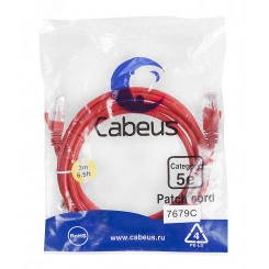 Патч-корд PC-UTP-RJ45-Cat.5e-2m-RD U/UTP, категория 5е, 2xRJ45/8p8c, неэкранированный, красный, PVC, 2м Патч-корд PC-UTP-RJ45-Cat.5e-2m-RD U/UTP, категория 5е, 2xRJ45/8p8c, неэкранированный, красный, PVC, 2м