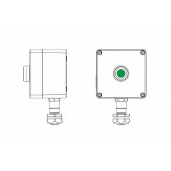 Взрывозащищенный пост управления из алюминияCPE-A-12-(1xP1G(11))-1xKAEPM2MHK-20(C)1Ex d e IIC Т5 Gb / Ex tb IIIC T95°C Db IP66