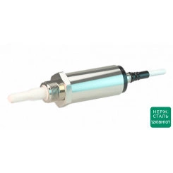 Датчик уровня емкостный пороговый ДКЕ-Т40-200С-3271-ЛА.2 Материал корпуса: Нержавеющая сталь 12Х18Н10Т  IP67 Кабель 2 м со штуцером (ПВС ХЛ 5х0,35 мм2)