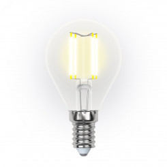 Лампа светодиодная LED 5вт 200-250В шар диммируемый 450Лм Е14 3000К Uniel Air филамент