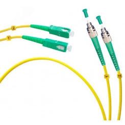Шнур оптический duplex 20м FC/APC-SC/APC 9/125 sm  LSZH FOP(d)-9-FC/APC-SC/APC-20m