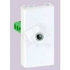 Connect Плата c 1-м стереоразъемом 35мм мама винты 225х45мм белый