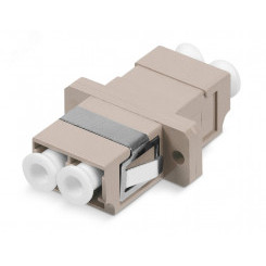 Соединитель проходной LC-LC duplex, MM(для многомодового кабеля), корпус пластмассовый (SC Adapter Simplex dimension)