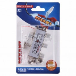 Делитель антенный F-типа на 3 TV + F-разъемы, 5-1000 МГц Делитель антенный F-типа на 3 TV + F-разъемы, 5-1000 МГц