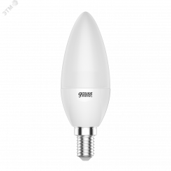 Лампа светодиодная LED 6 Вт 470 Лм 6500К холодная Е14 Свеча Elementary Gauss